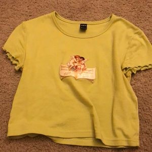 Light green crop top and never worn for shien